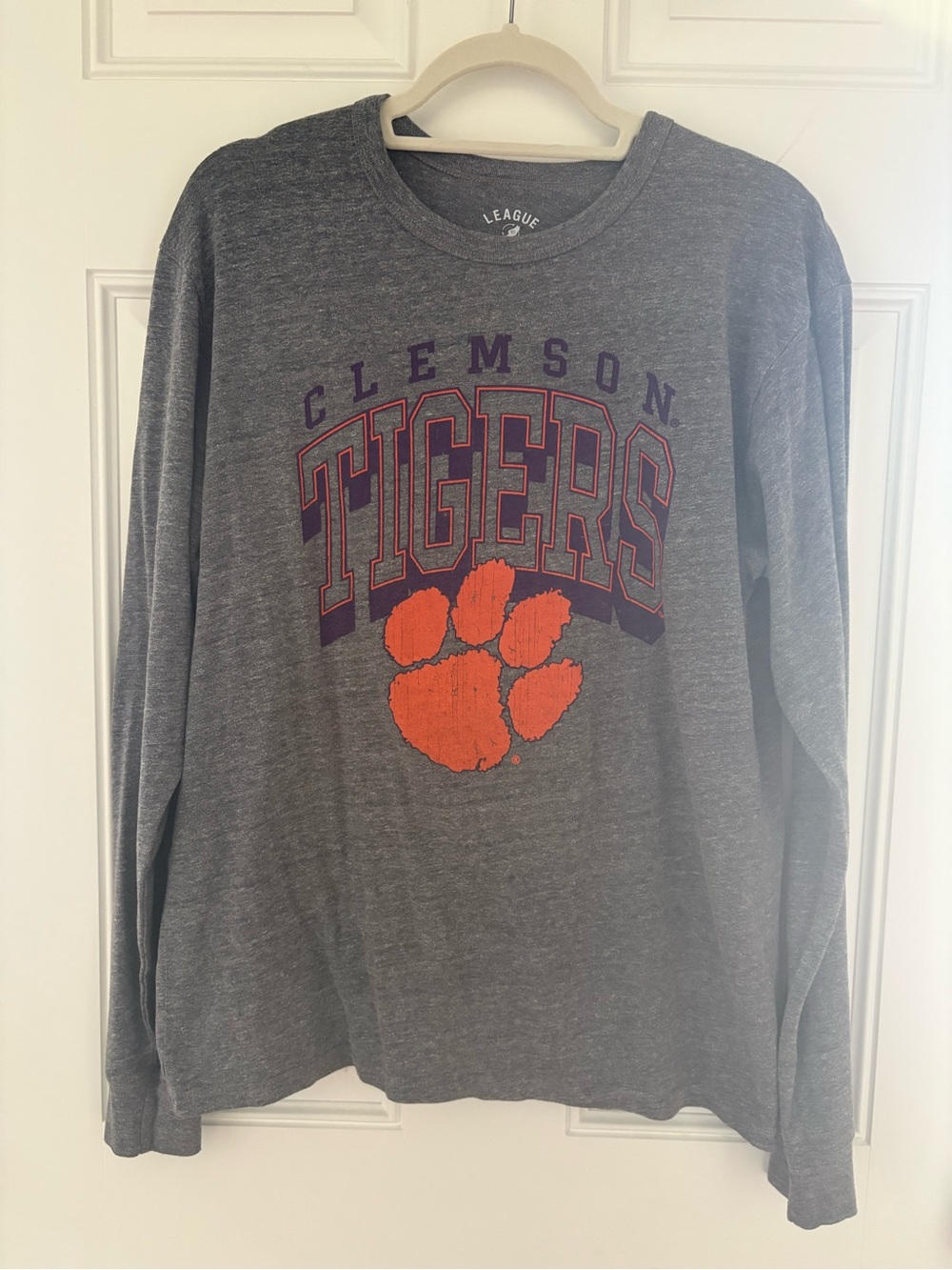Clemson Tigers long sleeve gray tshirt